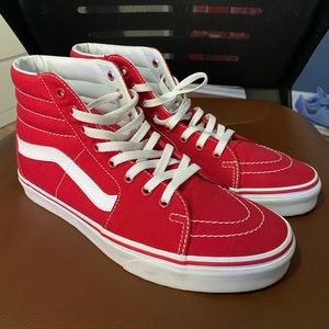 Red high top vans